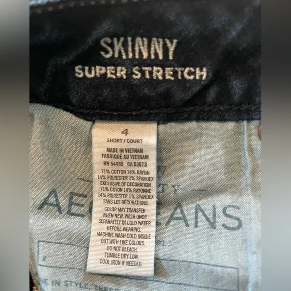 American Eagle Outfitters Skinny Super Stretch Denim Jean, 4 Short - Picture 6 of 7